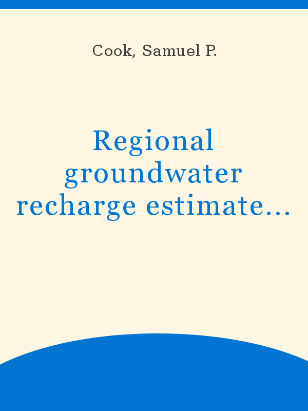Regional groundwater recharge estimates via meteorological data